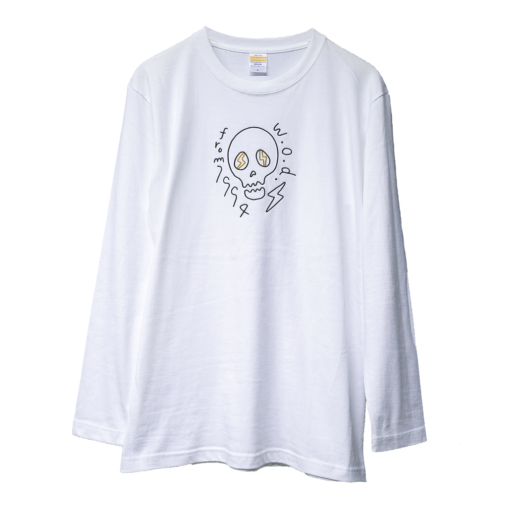 Skull Long Sleeve T-Shirt -刺繍- – w.o.d. Official Store