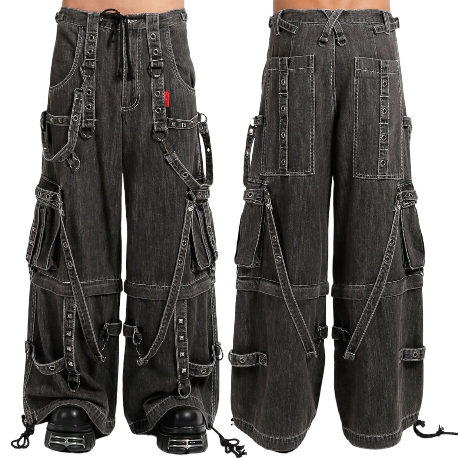 TRIPP NYC（トリップニューヨークシティ）//DENIM STRAP PANT BLACK