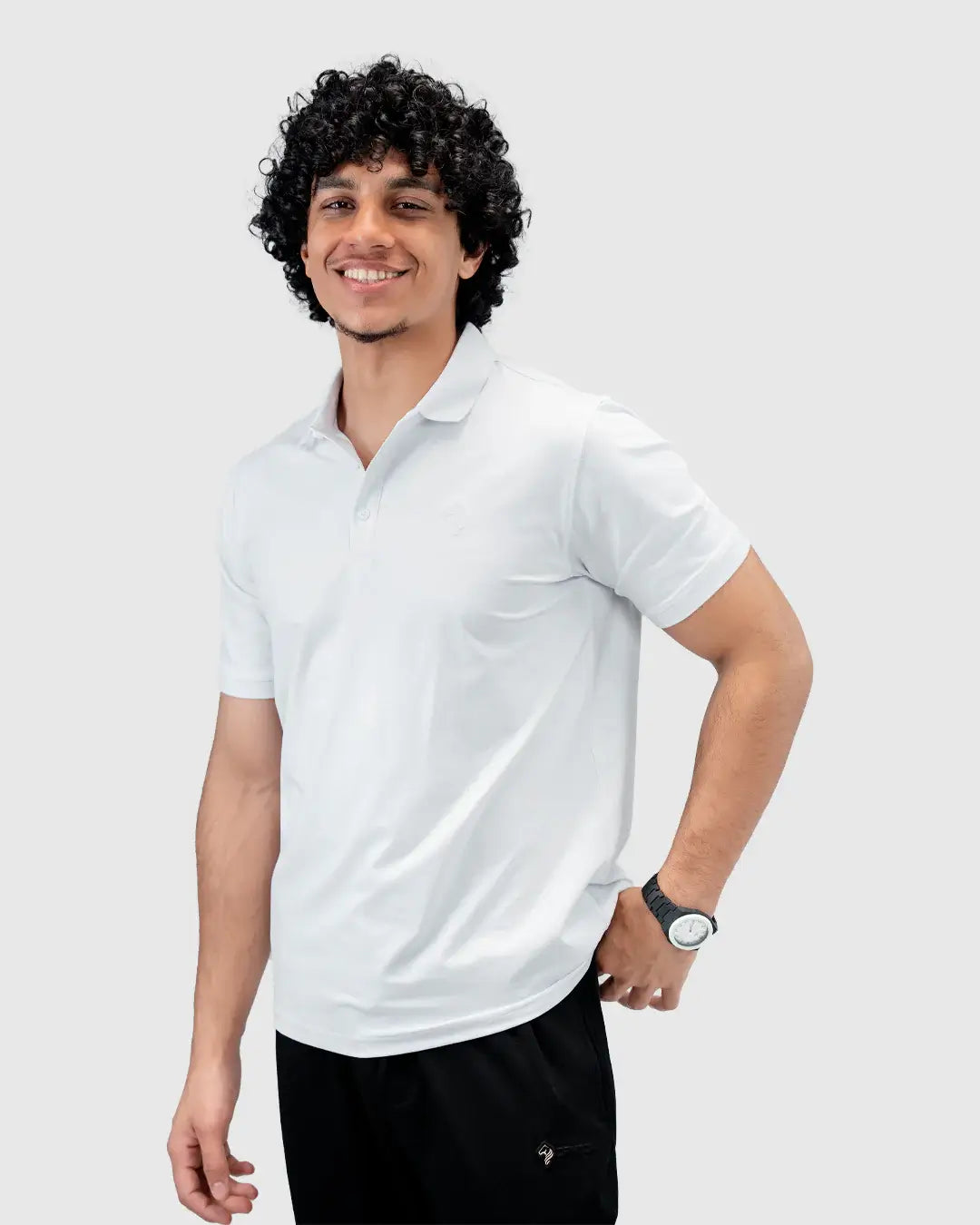 Men's Polo T-Shirt - White – Zapped