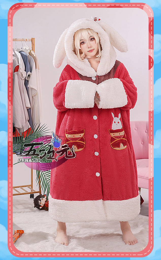 三分妄想 原神 コスプレ パジャマ 寝巻き 甘雨 クレー 衣装