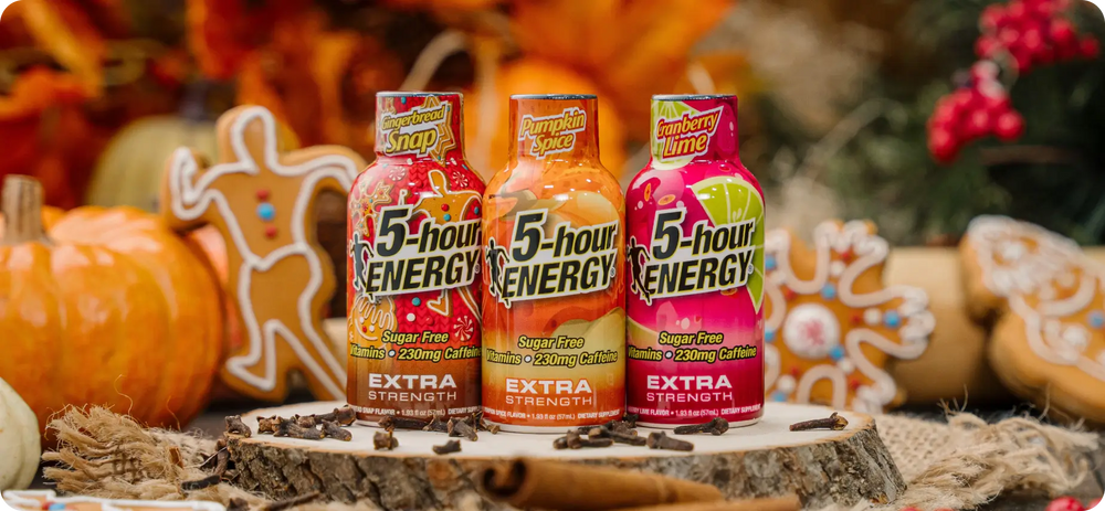 Gingerbread Snap Flavor Extra Strength 5-hour ENERGY Shots – 5