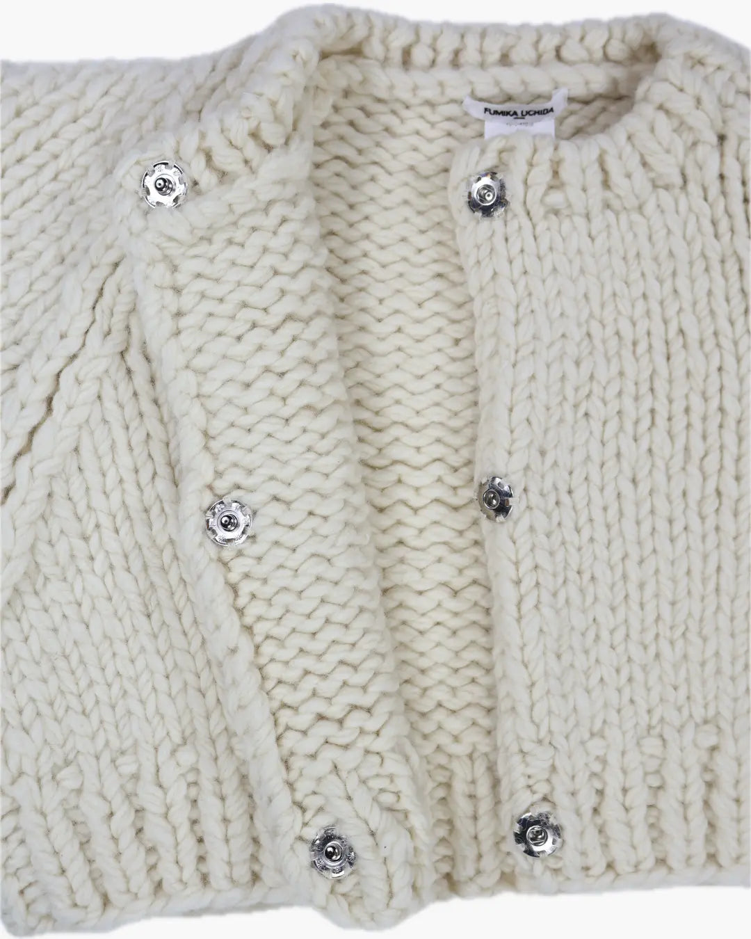 FUMIKA UCHIDA/ HAND KNITTED CARDIGAN / IVORY – 601 | 京都