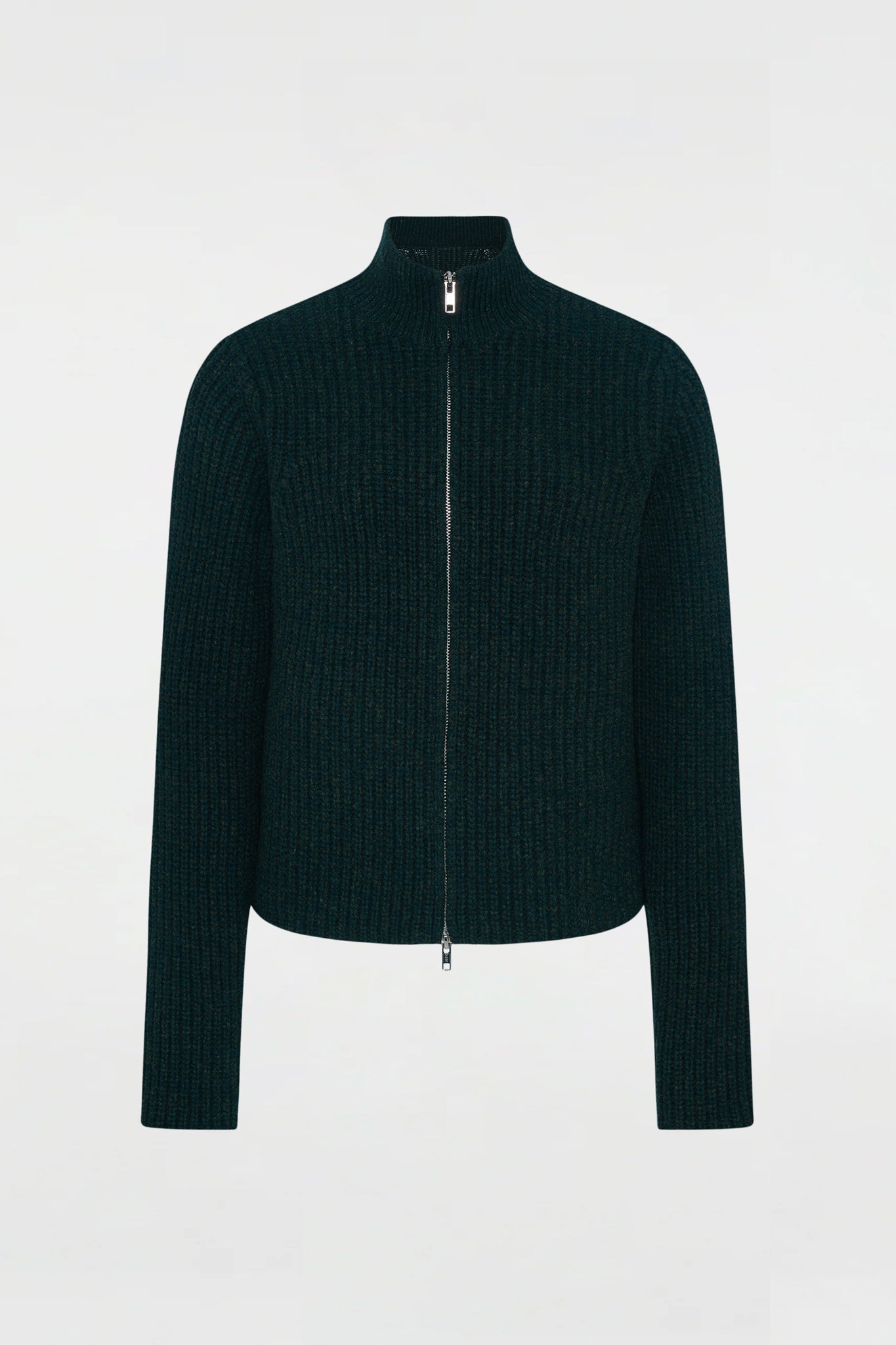 High Neck Zip Up Black Pine – 6397