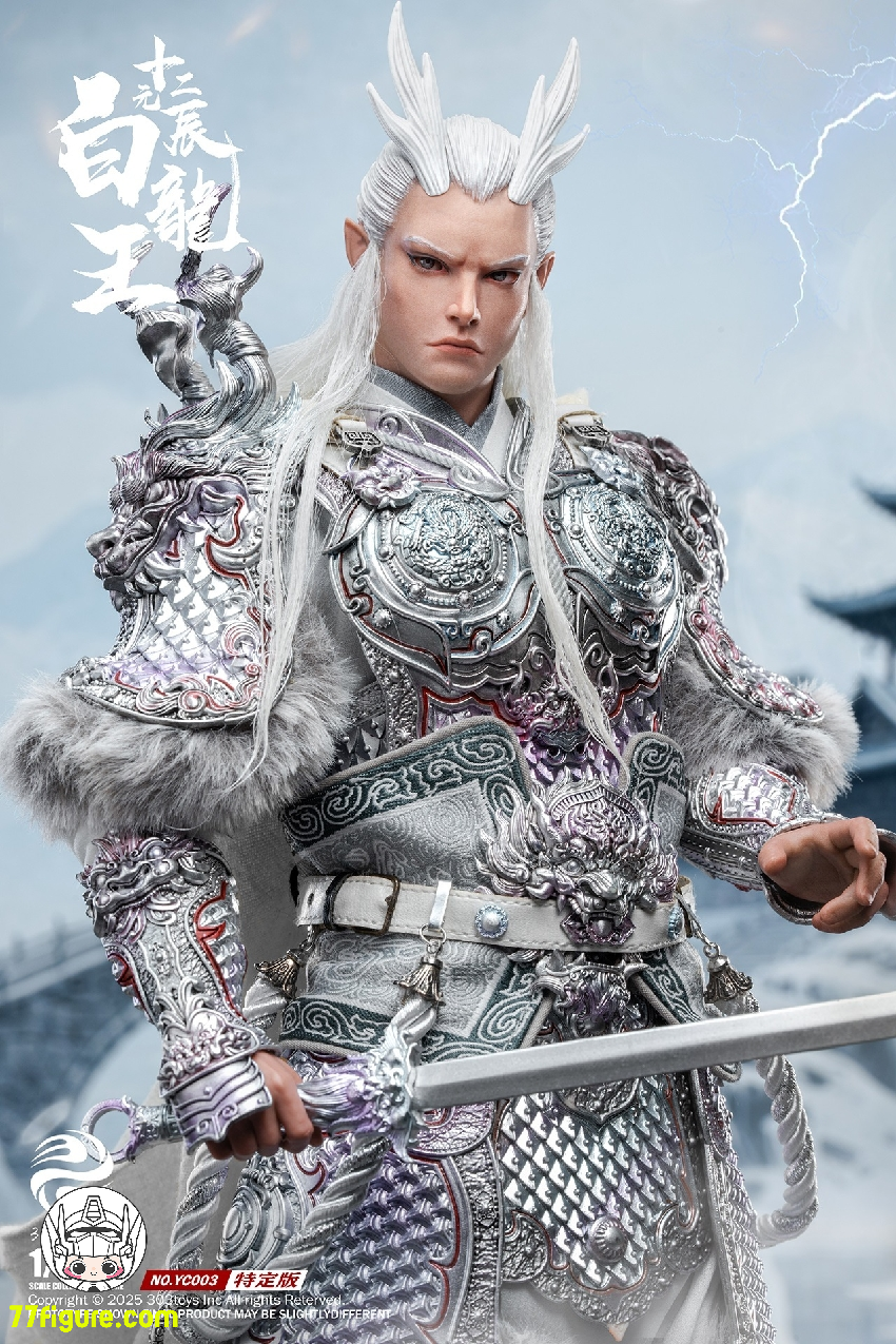 303TOYS 1/6 YC003 十二元辰 白龍王 特定版 塗装済み可動フィギュア