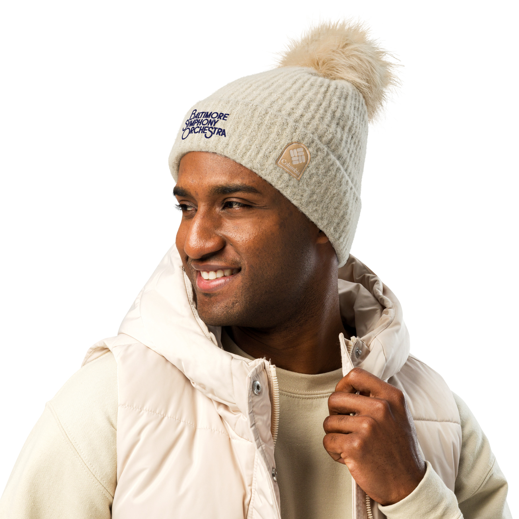 BSO Columbia Pom-Pom Beanie | Baltimore Symphony Orchestra