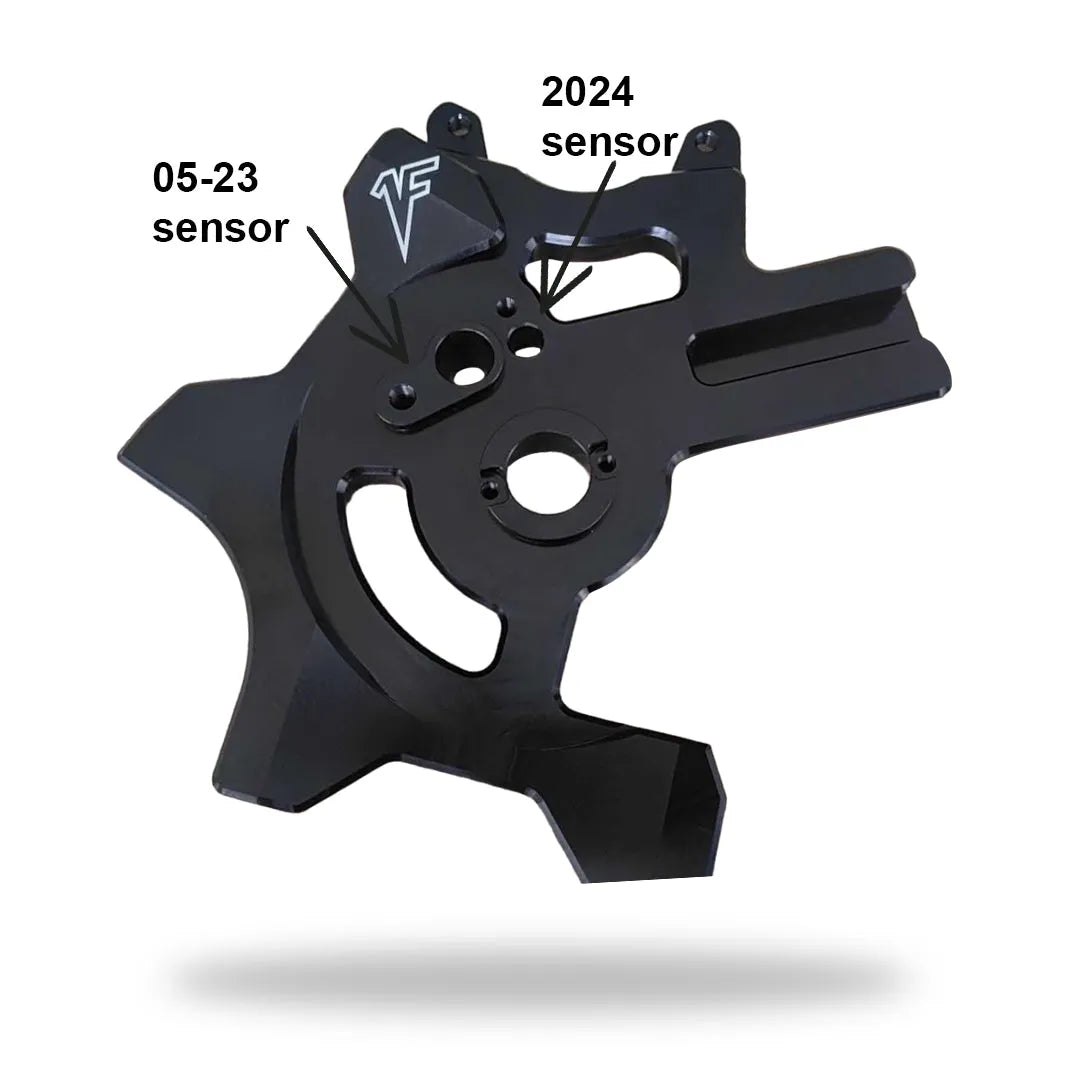 ZX6 Handbrake Bracket w/ 300mm rotor for 2005-2024 | Black – 1FNGR