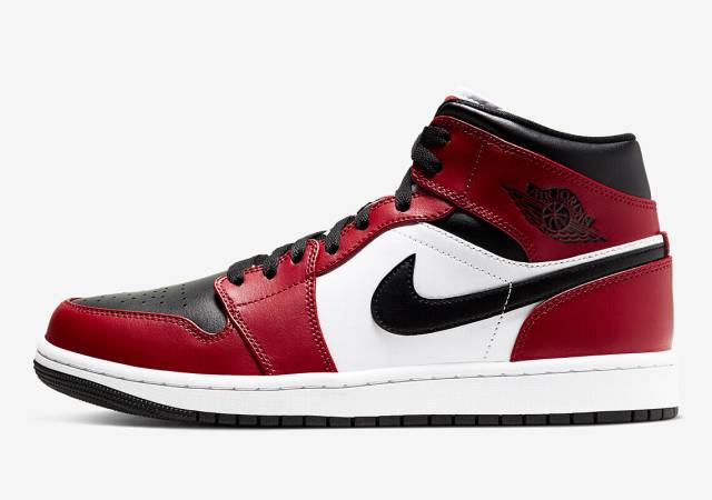 Nike Air Jordan 1 Mens 11 Retro MID Chicago Toe 554724-069 Red