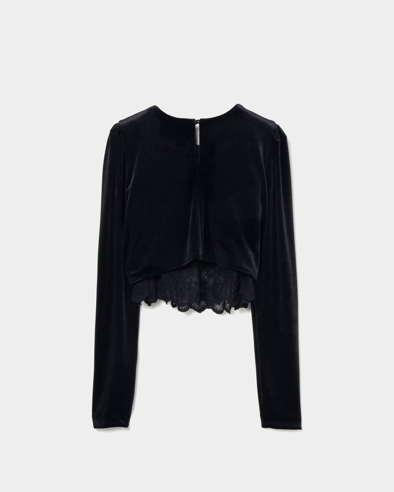 タナカダイスケ| gather neck velour tops Black – tanakadaisuke