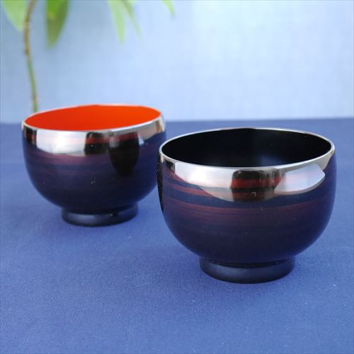越前塗/越前漆器/山崎漆器/彩波睦美椀/白檀/Φ10.3×H7.3 - テーブル
