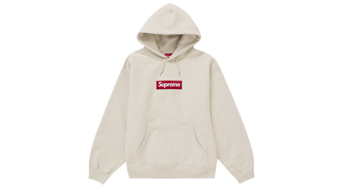Supreme Box Logo Hoodie Stone (FW24) – Takeoff Copenhagen
