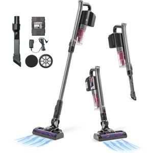 IRIS USA Power Cyclone Brush Cordless Stick Vacuum for Low-profile