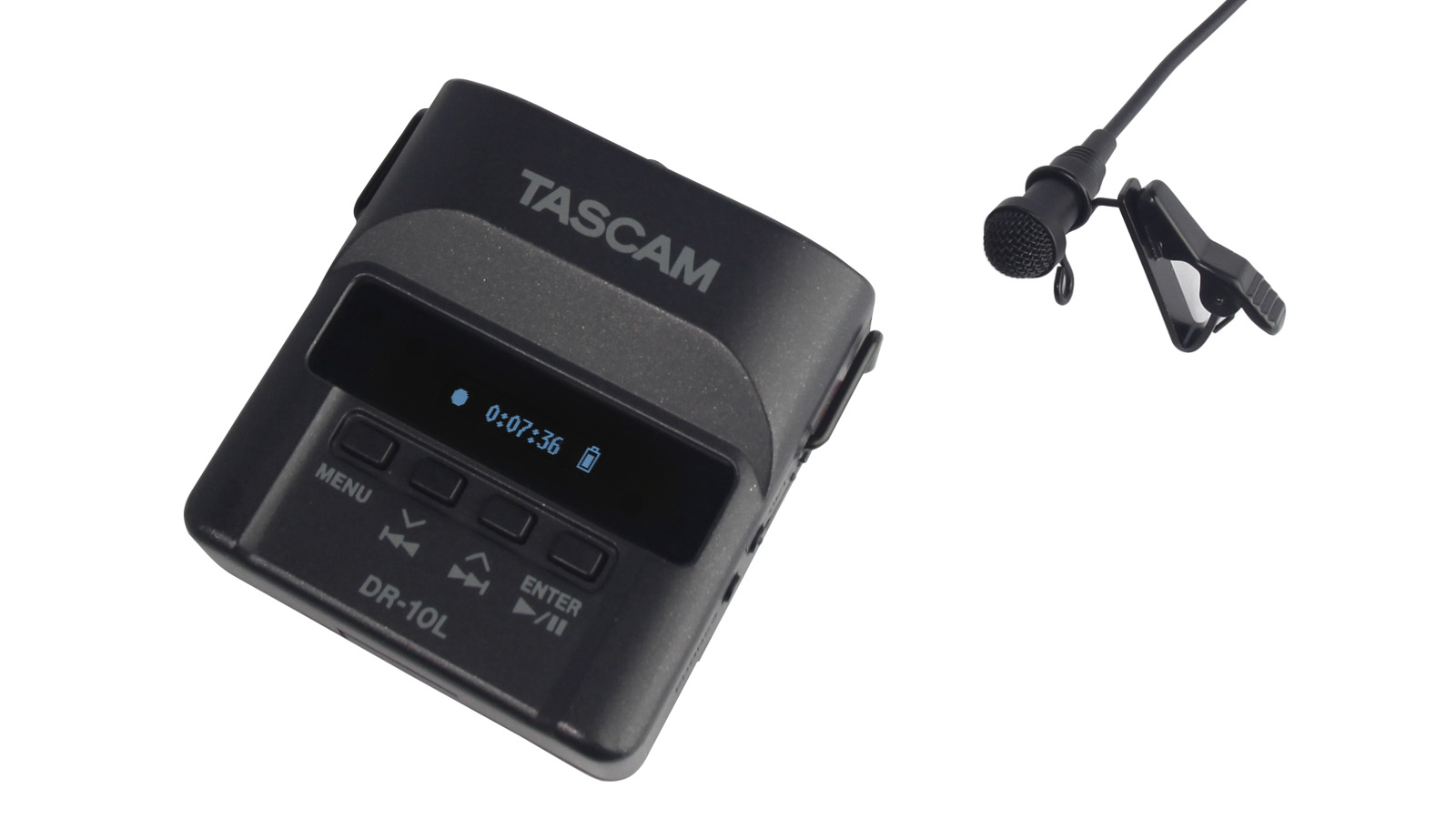 DR-10L | Ultra-Compact Audio Field Recorder With Lavalier Mic