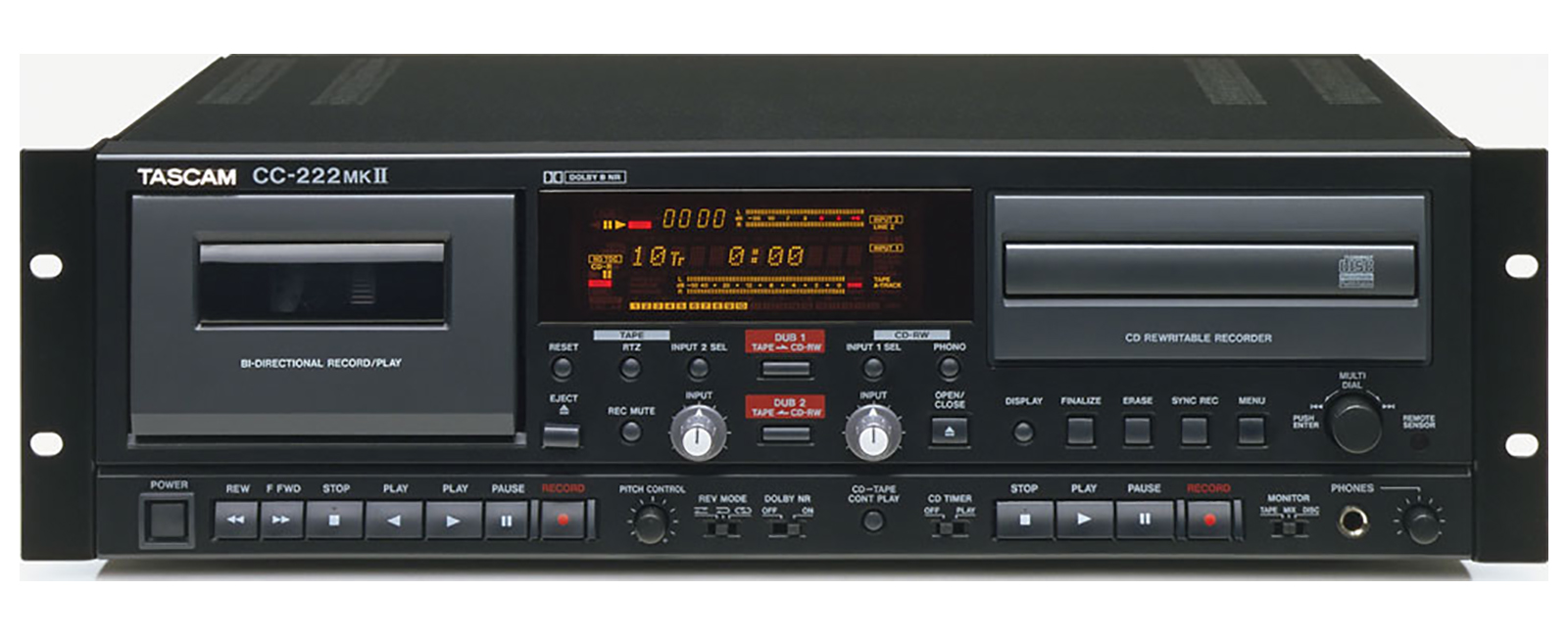 CC-222MKII | 業務用CDレコーダー/カセットデッキ | TASCAM (日本)