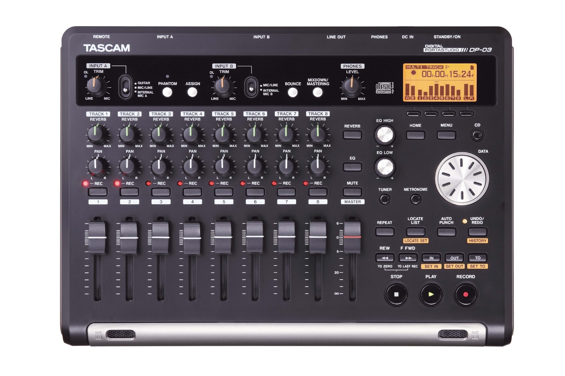 DP-03 | 8トラック SD/SDHC MTR、CD-R/RWドライブ搭載 | TASCAM (日本)