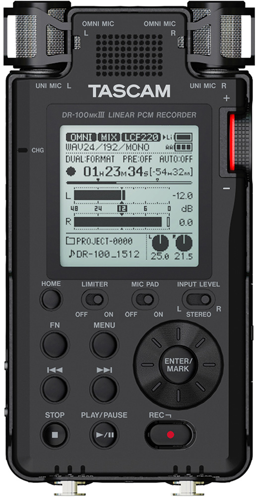 DR-100MKIII | リニアPCMレコーダー | TASCAM (日本)