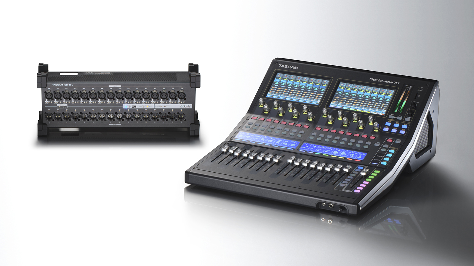 SB-16D | 16in/16out Dante Stage Box | TASCAM (日本)