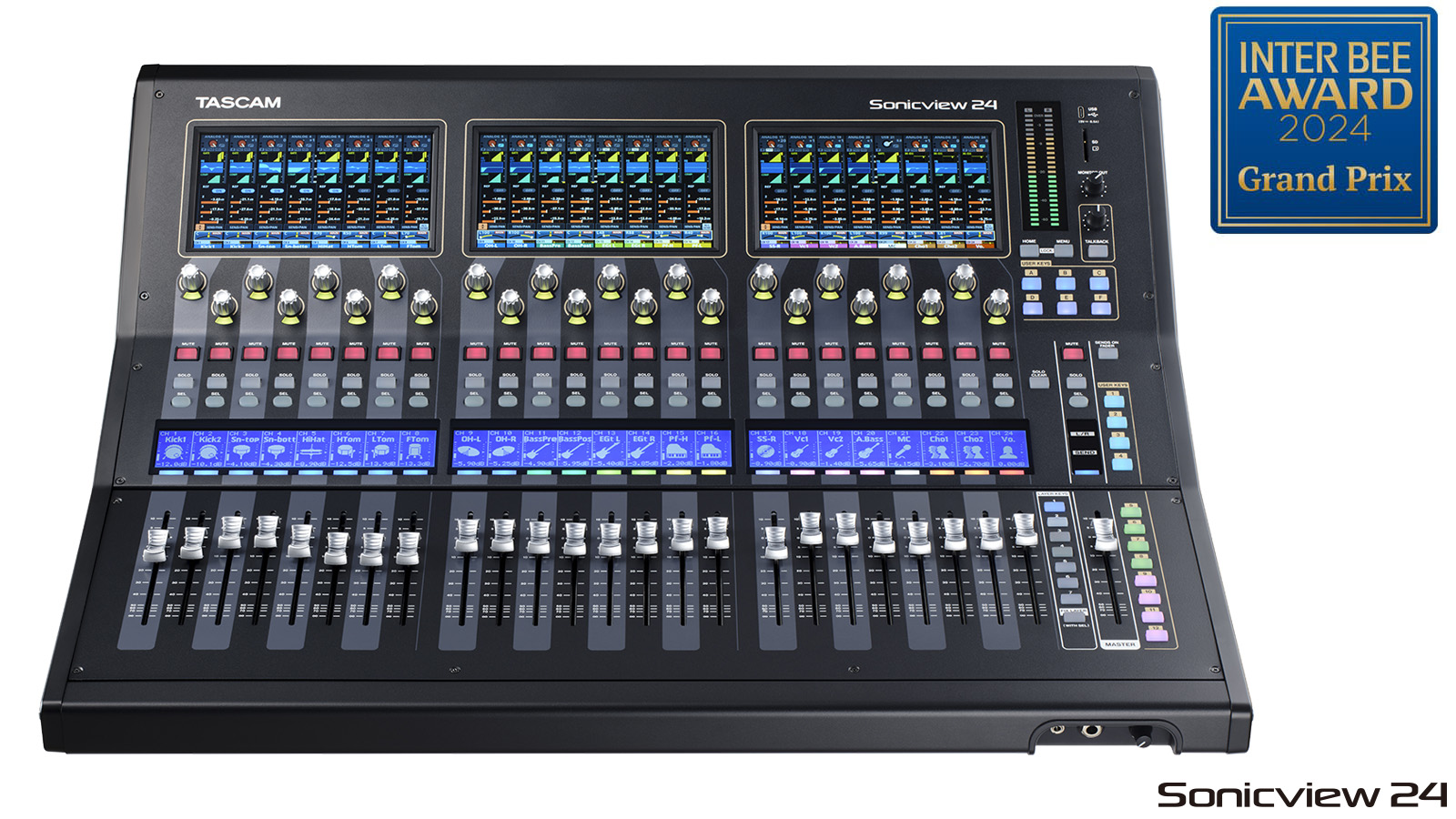 TASCAM Sonicview 24 / TASCAM Sonicview 24dp | マルチカラータッチ