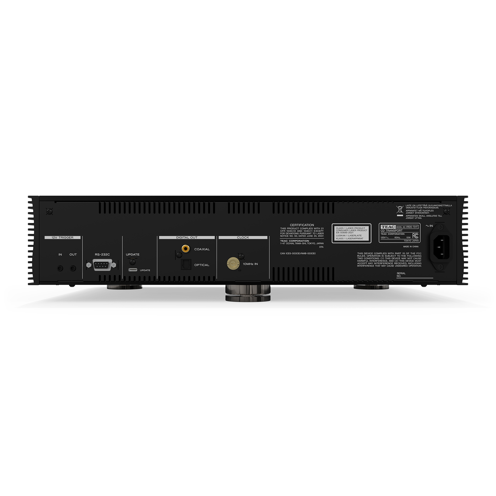 TEAC VRDS-701T CD Transport - Black - J – TEAC USA