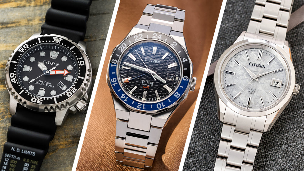 Tsuki-yomi A-T Sport Luxury H874 Eco-Drive 43mm - Blue on Bracelet