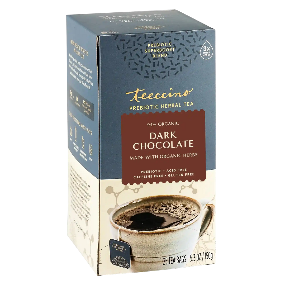 Dark Chocolate Prebiotic SuperBoost Herbal Tea – Teeccino