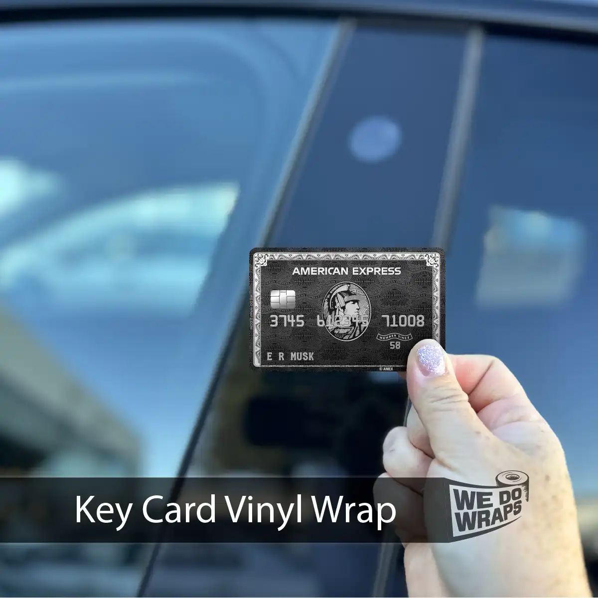 AMEX Black Card Centurion | NFC Key Card Wrap – Tesla Emblems