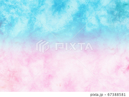 ピンクと青のグラデーションの和紙のイラスト素材 [67388581] - PIXTA