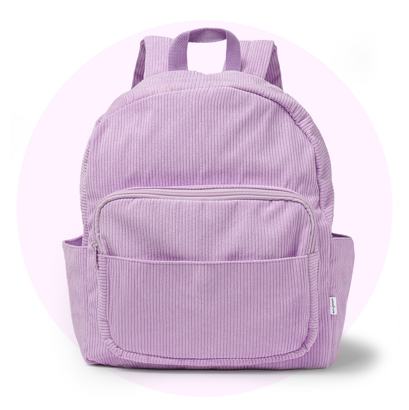 Powder Blue Corduroy Backpack | Personalised Backpack | That's My