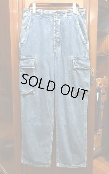 90s RRL RALPHLAUREN ダブルアールエル デニム カーゴパンツ 三ツ星