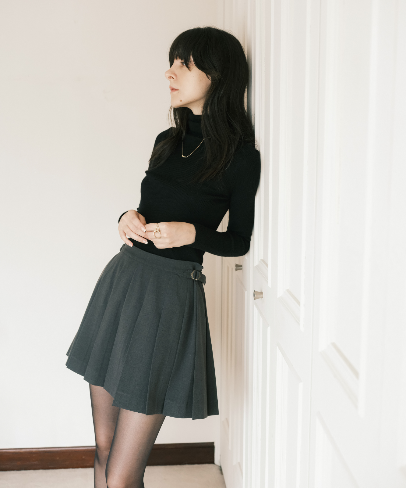 ≪通常販売≫adjust pleats mini skirt（アジャストプリーツミニ
