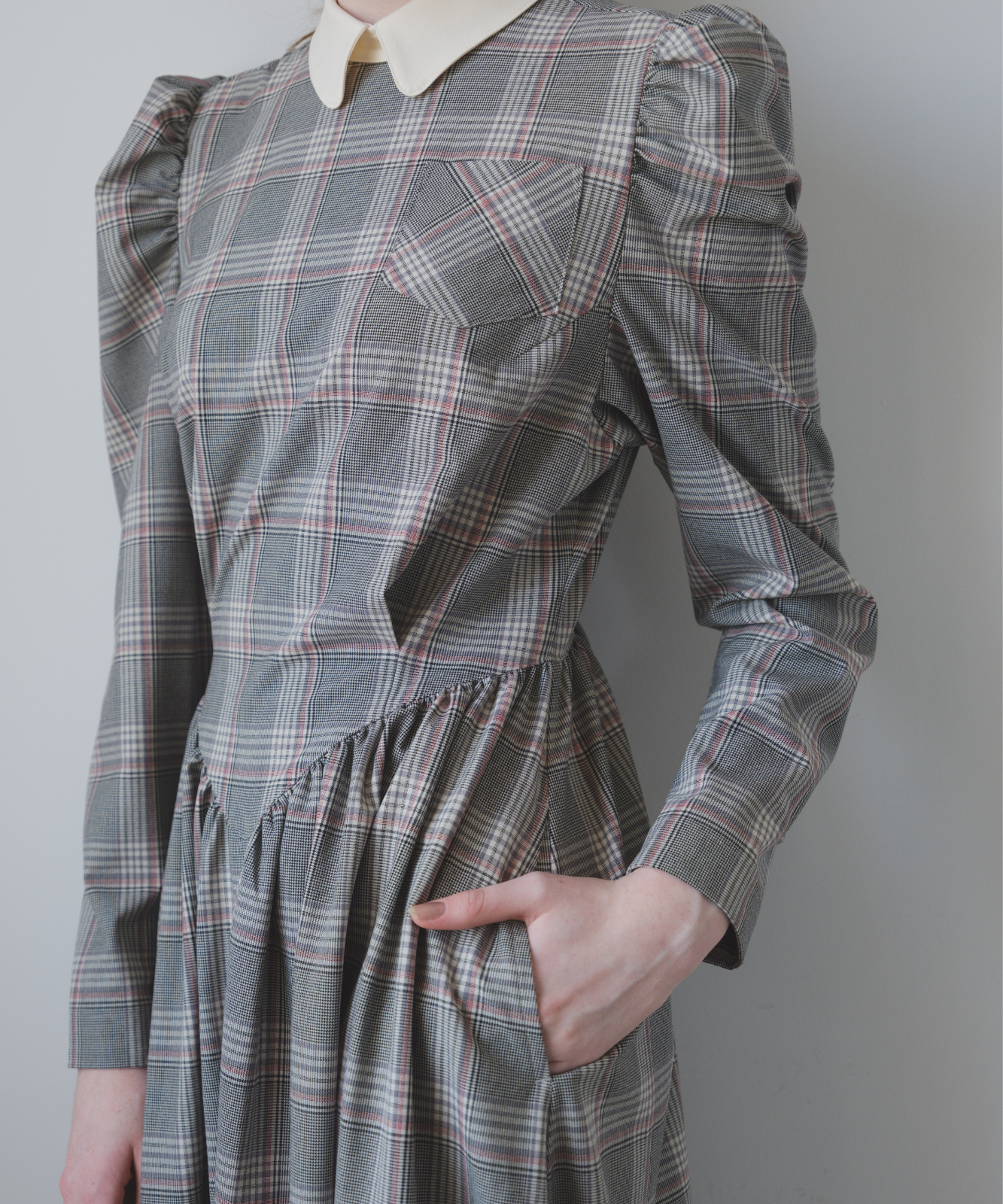 ≪通常販売≫charming pocket check dress（チャーミングポケット