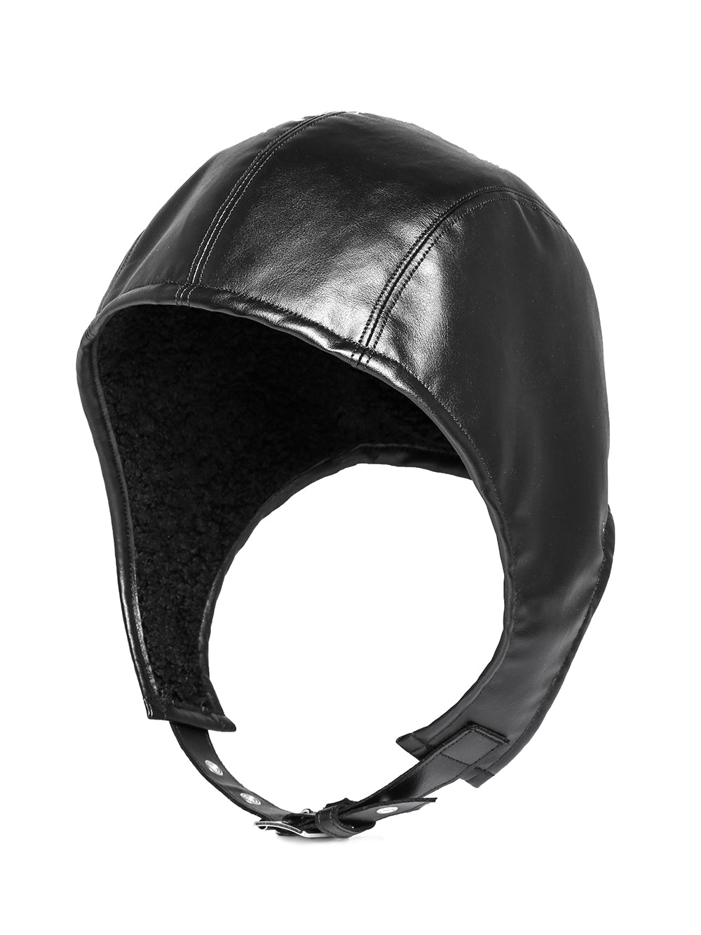 sa.0025AW25-black x black bomber hat.(faux fur) The Black-and
