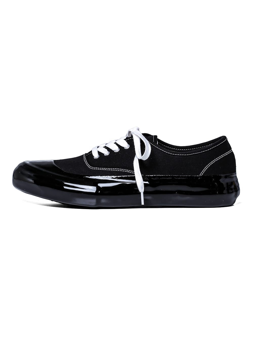 sf.0006AW25-black x black デッキシューズ The Black-and-White