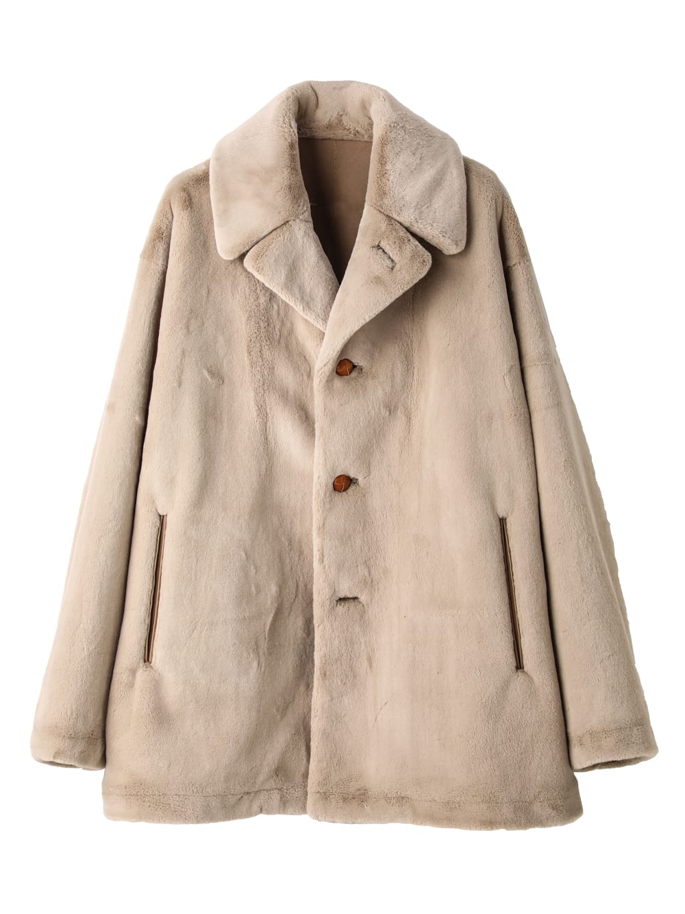 sj.0031AW25-beige フォーファーサックジャケット The Black-and-White