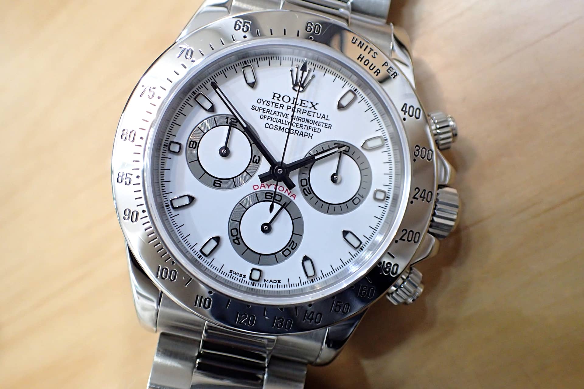 中古品B【ROLEX】ロレックス デイトナ Ref.116520 P番 白文字盤 細針