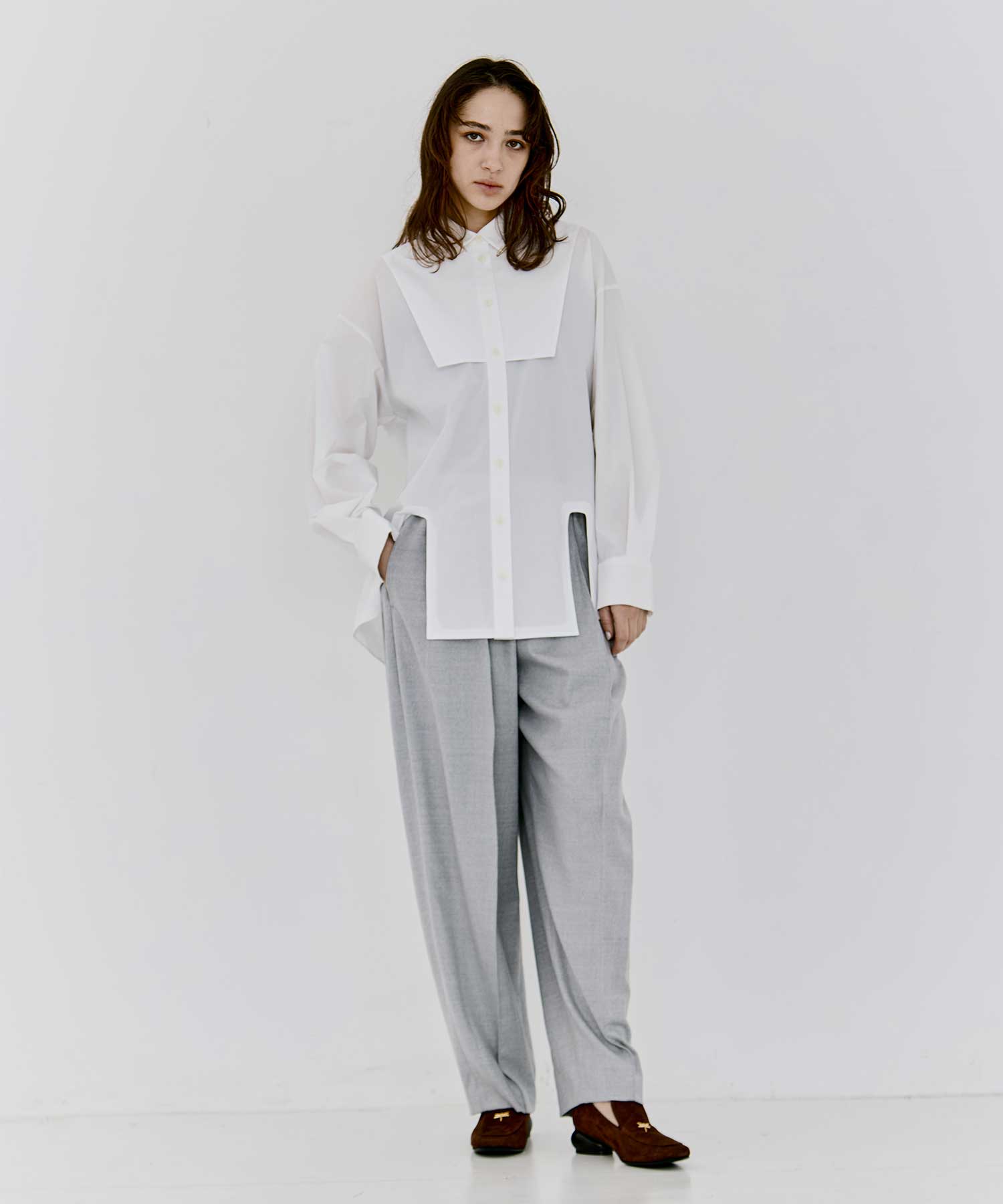 CHAIR SHIRT(38 WHITE): ENFOLD: WOMENS｜THE TOKYO ONLINE STORE