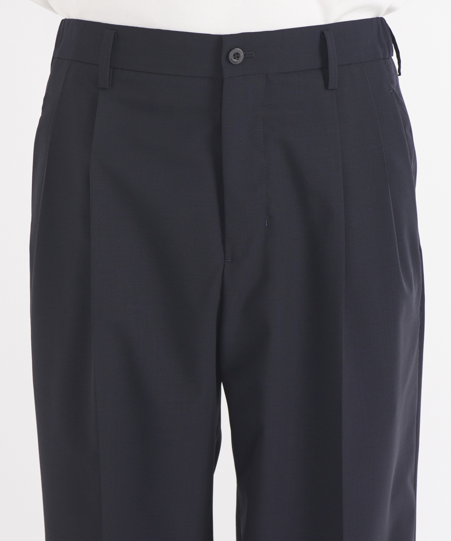 TWO TUCKS WIDE TROUSERS(2 NAVY): IRENISA: MENS｜THE TOKYO ONLINE STORE