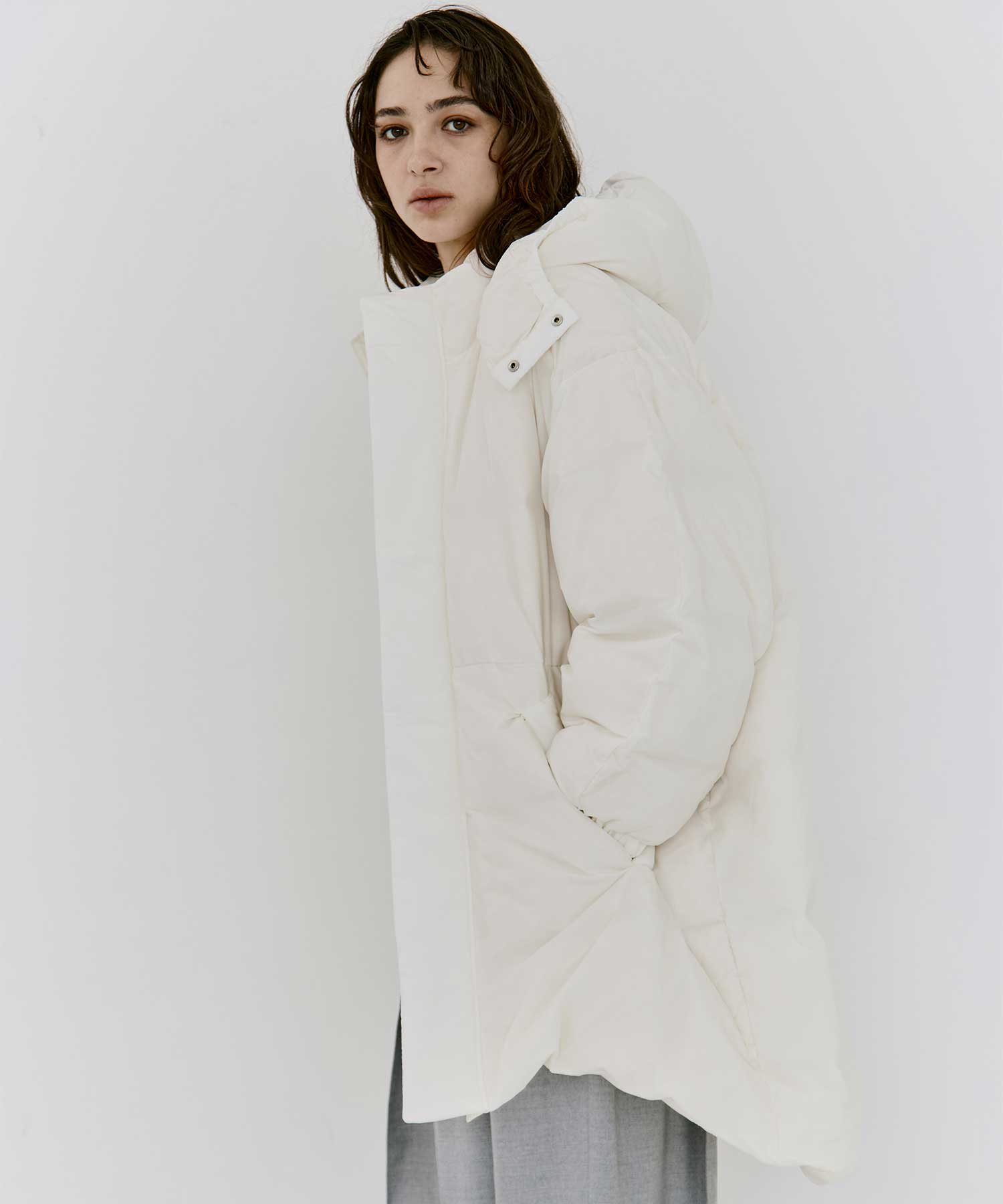 MONSTER COAT(36 WHITE): ENFOLD: WOMENS｜THE TOKYO ONLINE STORE
