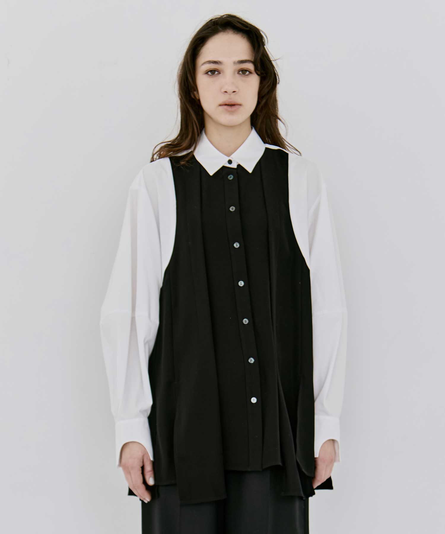 PANEL-HEM PULLOVER(38 BLACK): ENFOLD: WOMENS｜THE TOKYO ONLINE STORE
