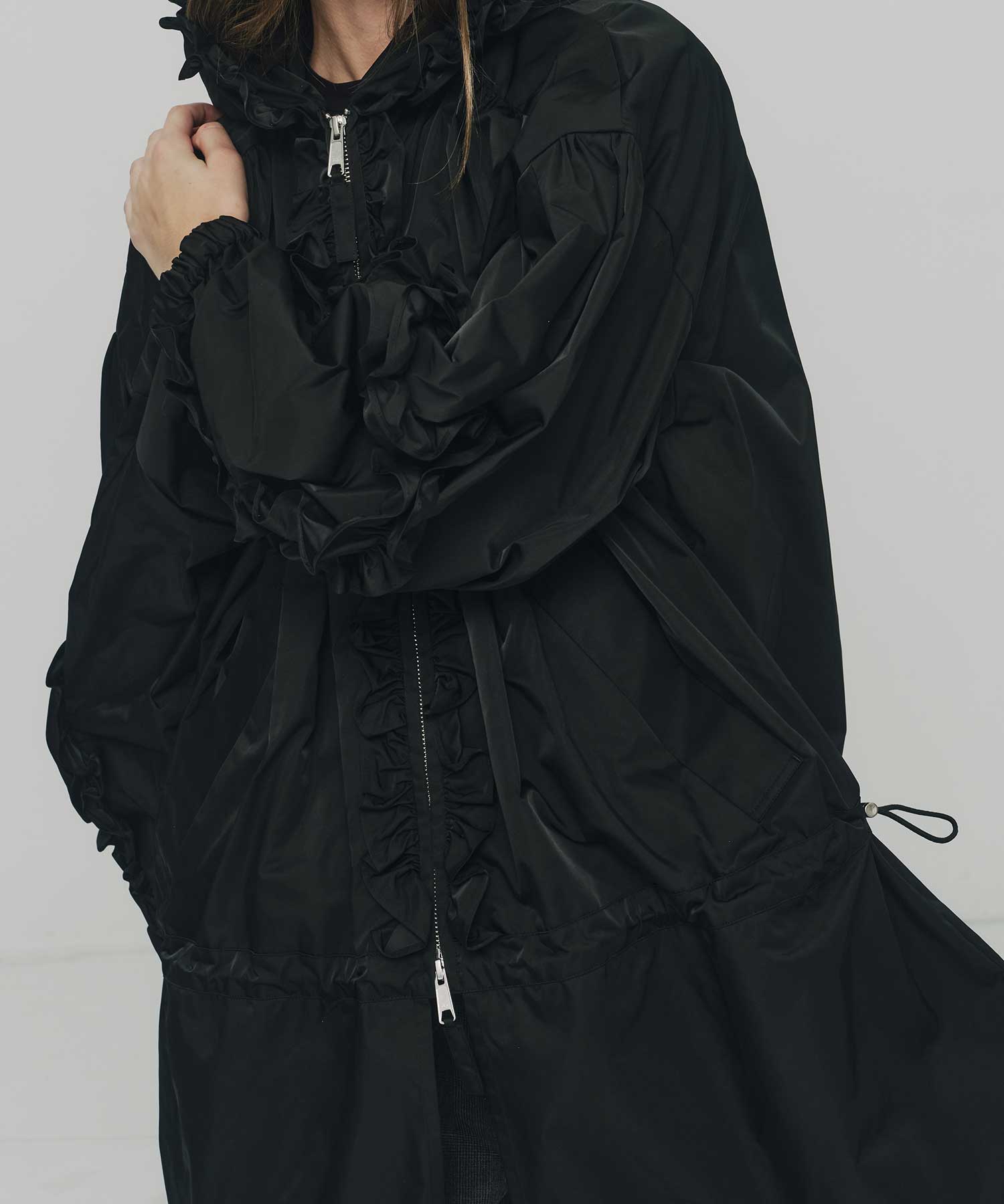 FRILL BLOUSON(36 BLACK): ENFOLD: WOMENS｜THE TOKYO ONLINE STORE