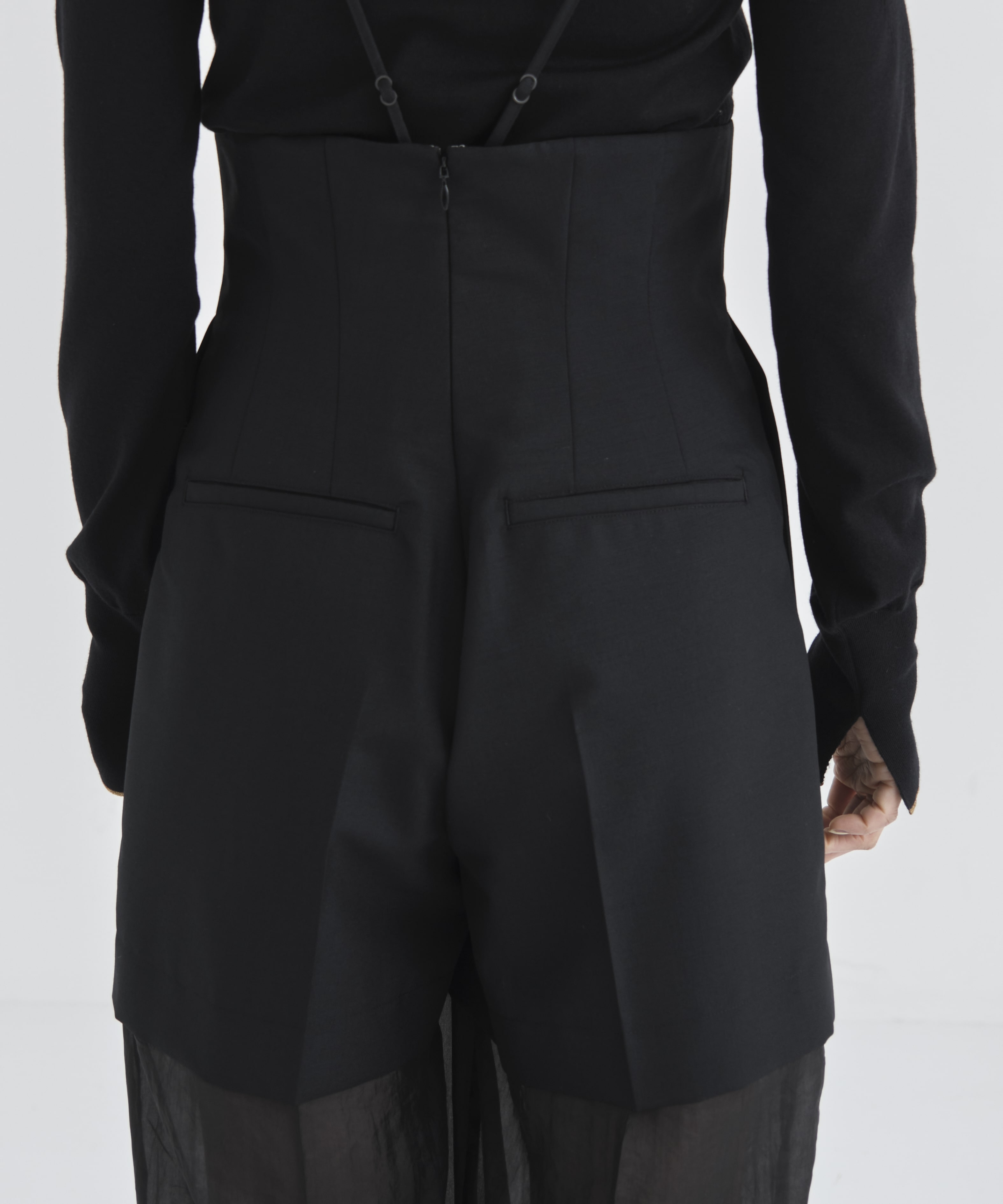 ORGANZA PANELED 2WAY BRA JUMPSUIT｜FETICO