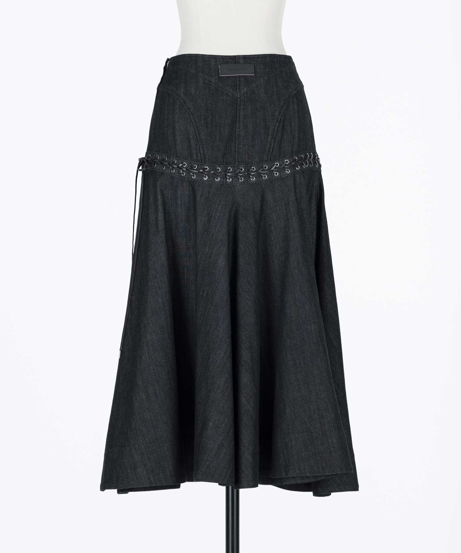 Lace up denim flare skirt｜FETICO（フェティコ）公式通販｜THE TOKYO