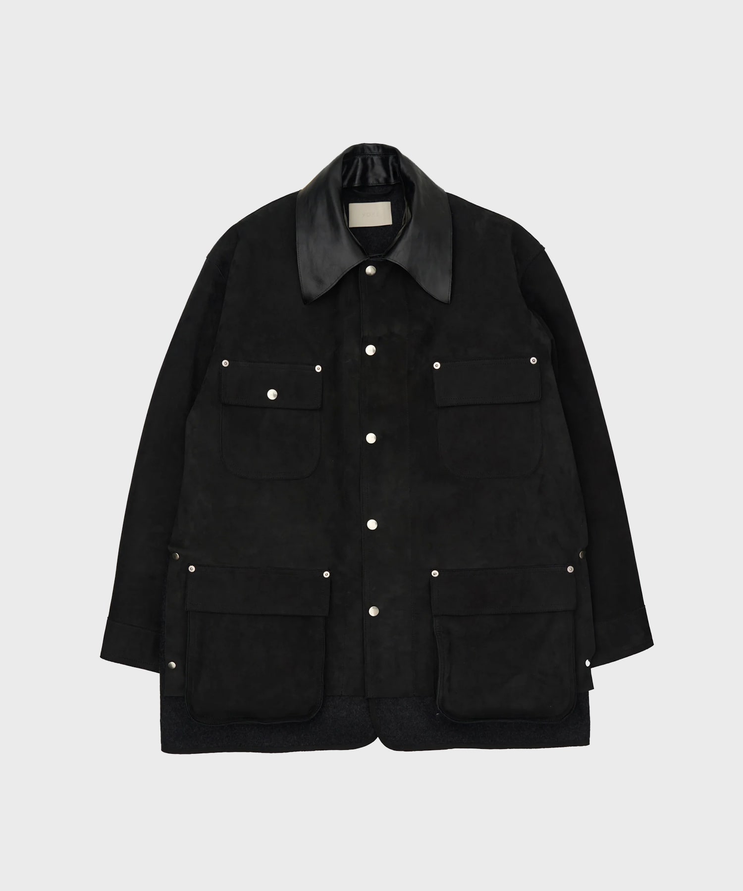 Nuback Leather Coverall Jacket | YOKE