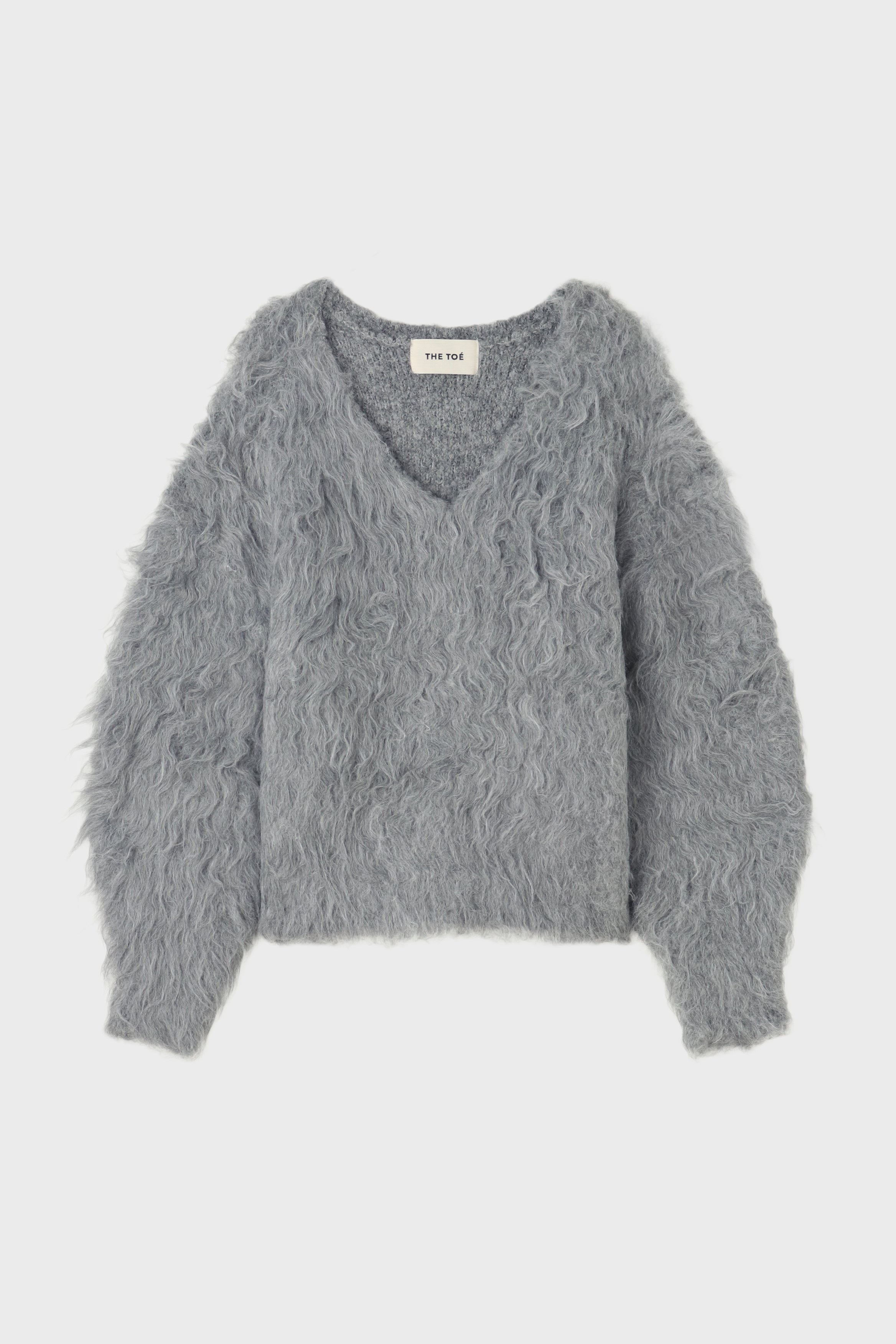 Pigalle shaggy Vneck knit – THE TOÉ