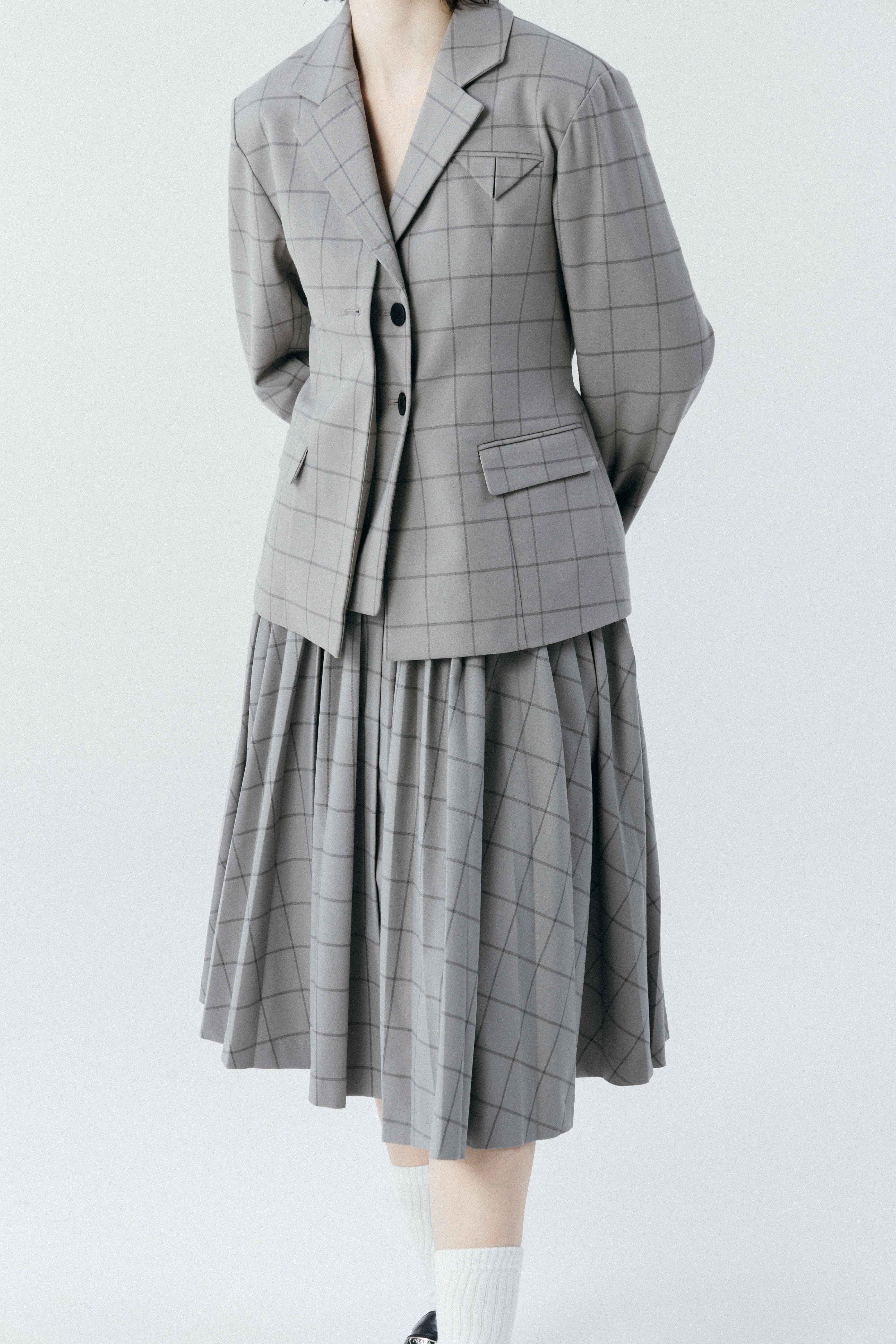 Lyucus Jacket - check – THE TOÉ