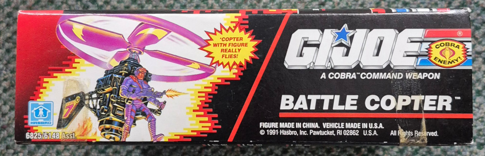 MIB 1991 Hasbro G.I. Joe ARAH Battle Copter with Heli-Viper Pilot