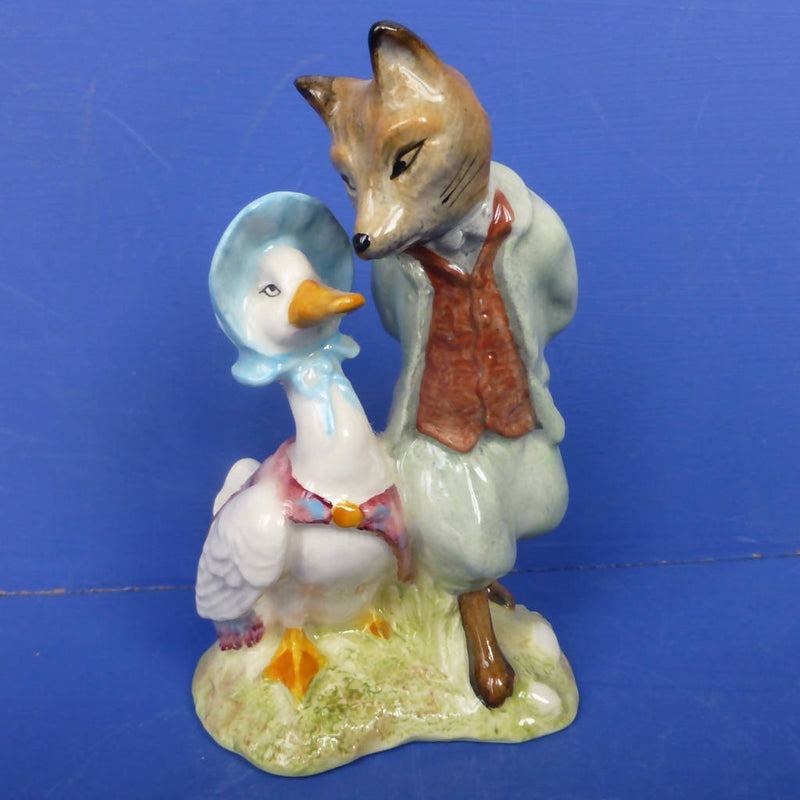 Royal Albert Beatrix Potter Figurine - Jemima Puddle Duck with Foxy Wh