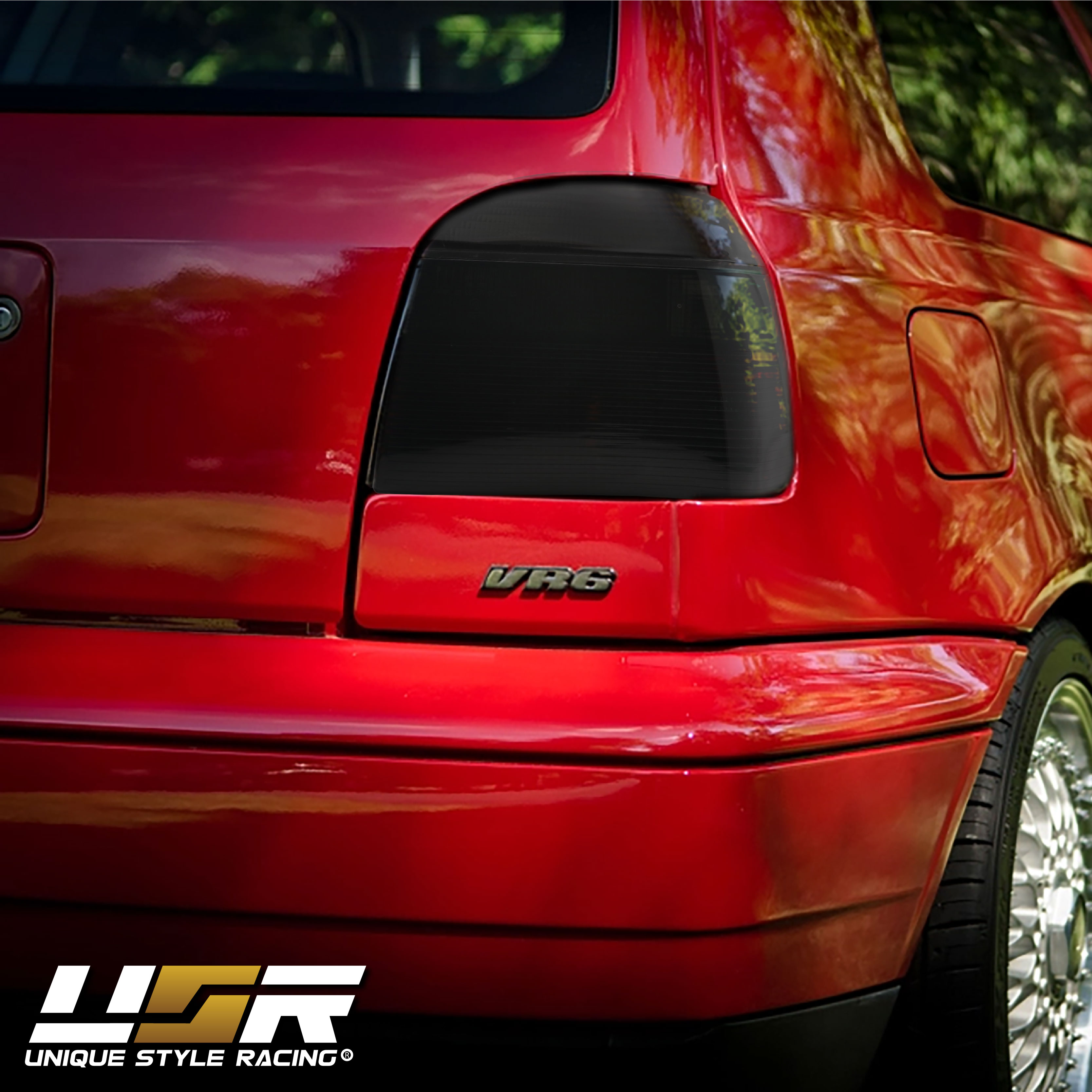 EURO Hella Style BLACK SMOKE Rear Tail Light For 93-99 VW Golf GTi