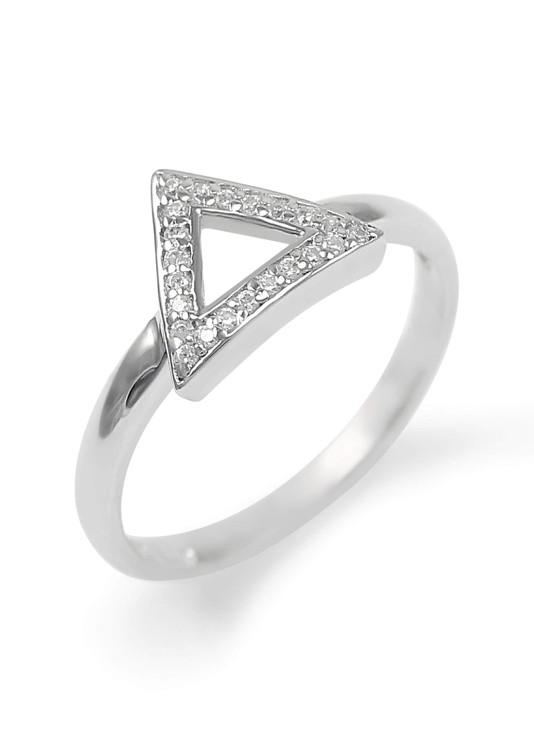 Sterling Silver Triangle Ring | Triangle Shaped Ring - The