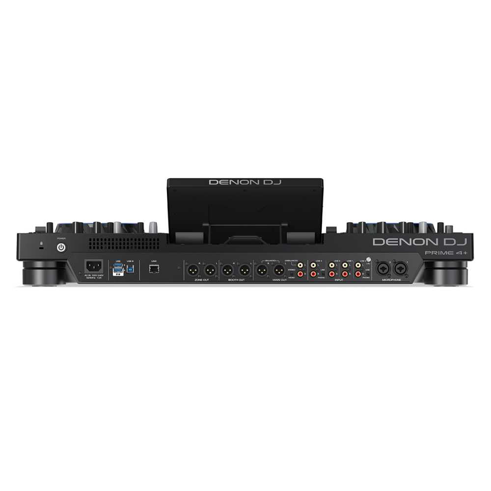 Denon DJ Prime 4+ - 4-Deck Standalone DJ Controller with Amazon