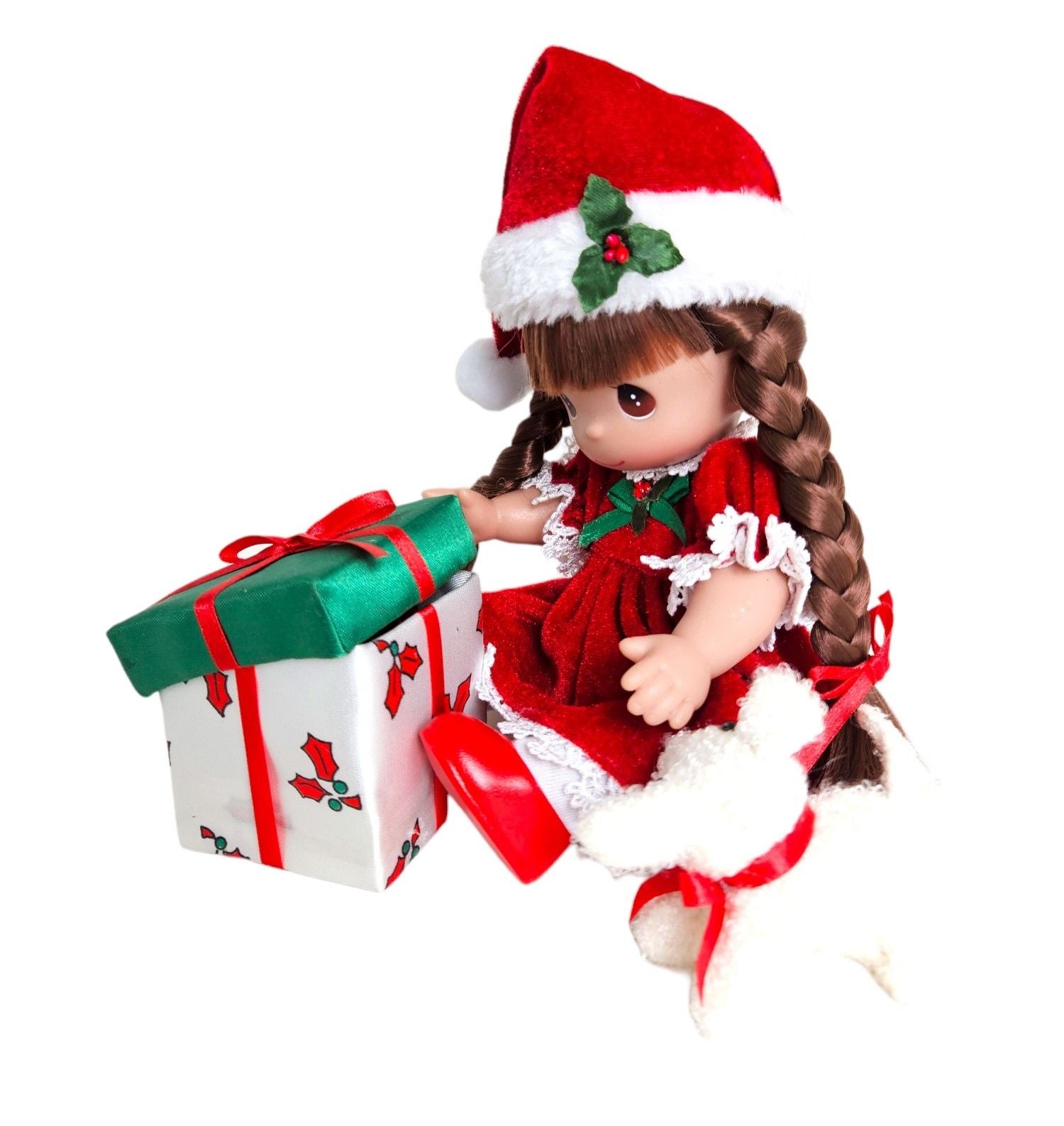 Christmas Surprise! - Brunette 9” Doll – The Doll Maker